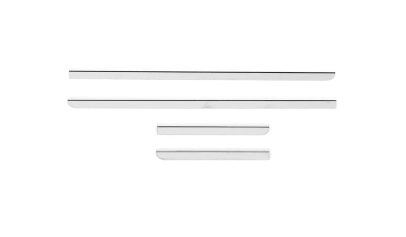 Putco 14-14 Chevrolet Silverado HD - Ext Cab - Stainless Steel Window Trim Accents Wind Deflectors Putco
