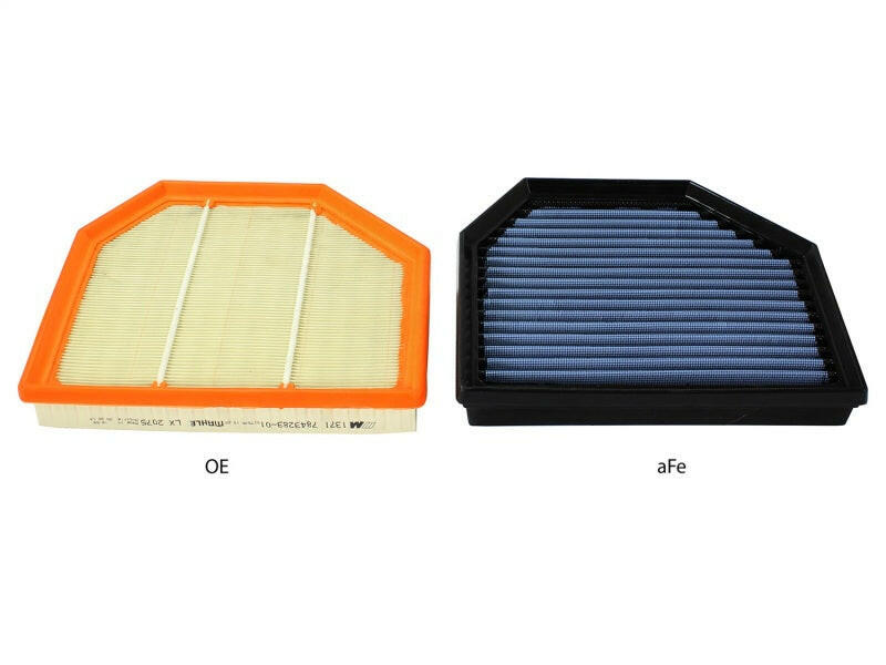 aFe MagnumFLOW OEM Replacement Air Filter PRO 5R 2015 BMW M3/M4 (F80/F82) 3.0L S55 (tt) Qty. 2 Air Filters - Drop In aFe