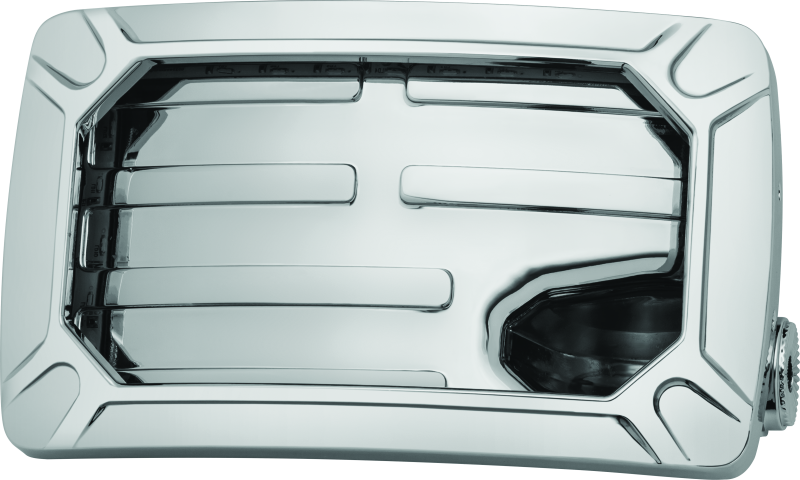 Kuryakyn Nova Curved Horizontal Mount Side License Plate Holder Chrome License Plate Relocation Kuryakyn