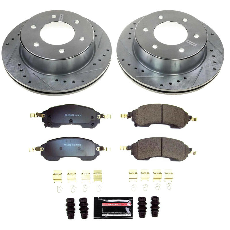 Power Stop 21-23 Ford Bronco Rear Z23 Evolution Brake Kit Brake Kits - Performance D&S PowerStop