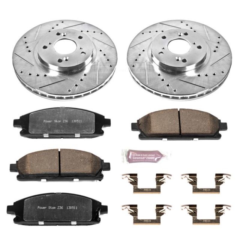 Power Stop 03-06 Acura MDX Front Z36 Truck & Tow Brake Kit Brake Kits - Performance D&S PowerStop
