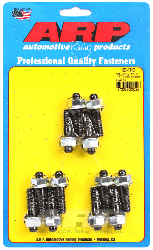 ARP SB Chevy 3/8 x 1.670in Hex Header Stud Kit Hardware Kits - Other ARP