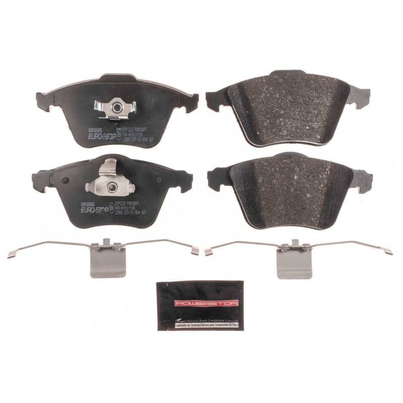 Power Stop 10-11 Volvo V50 Euro-Stop ECE-R90 Front Brake Pads Brake Pads - OE PowerStop