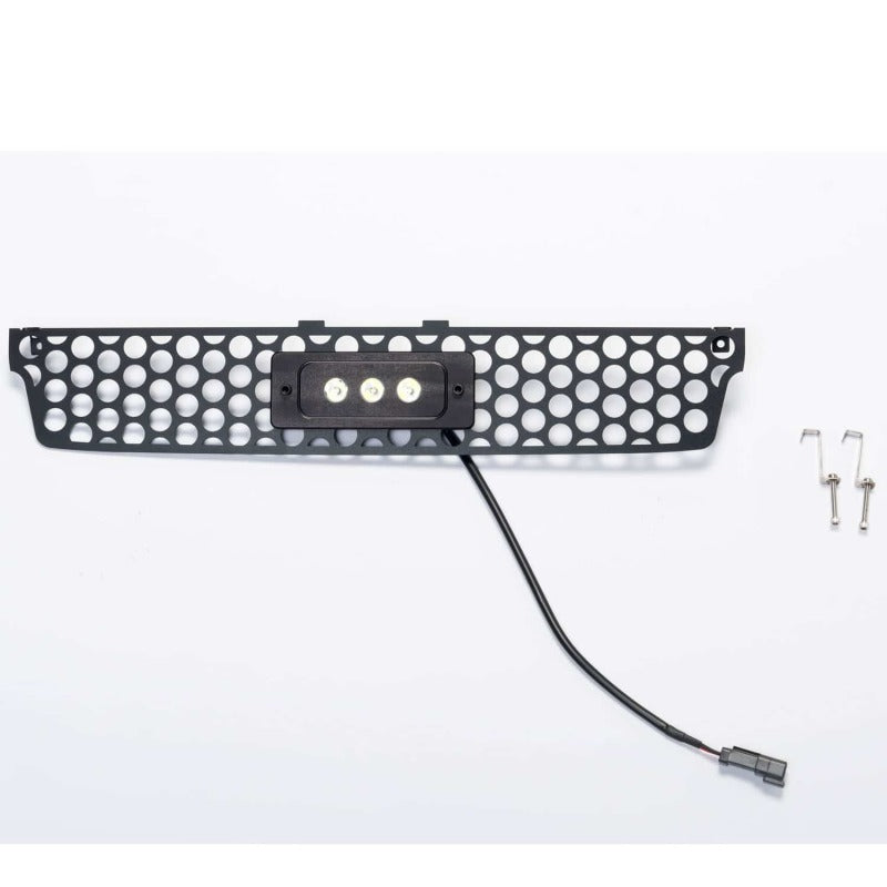 Putco 15-19 GMC Sierra HD SS Black Punch Bumper Grille Insert w/Flush 6in Luminix Lightbar Grilles Putco