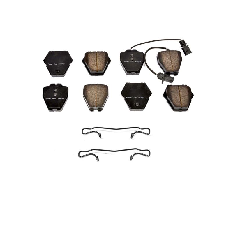 Power Stop 02-04 Audi A6 Front Z17 Evo Ceramic Brake Pad w/Hardware Brake Kits - Performance Blank PowerStop