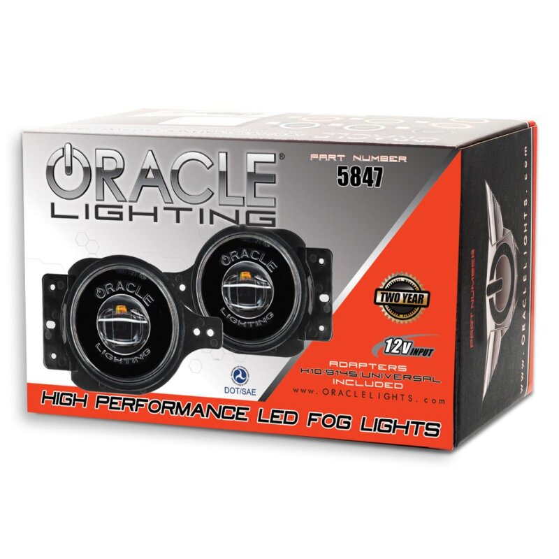 Oracle Jeep Wrangler JL/Gladiator JT Sport High Performance W LED Fog Lights - Red Fog Lights ORACLE Lighting