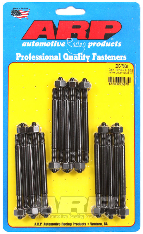 ARP Dart Brodix & B&B valve cover stud kit Rod Bolt Kits ARP