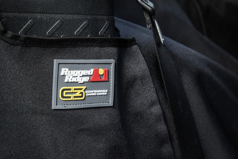 Rugged Ridge C3 Cargo Cover W/O Subwoofer 07-18 Jeep Wrangler JK 2 Door Car Covers Rugged Ridge