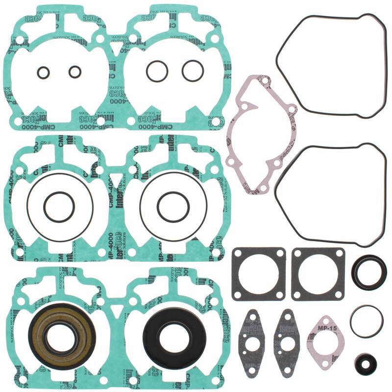 Vertex Gaskets 1999 Ski-Doo MX Z X 440 LC Complete Gasket Kit w/ Oil Seals Engine Hardware Vertex Pistons