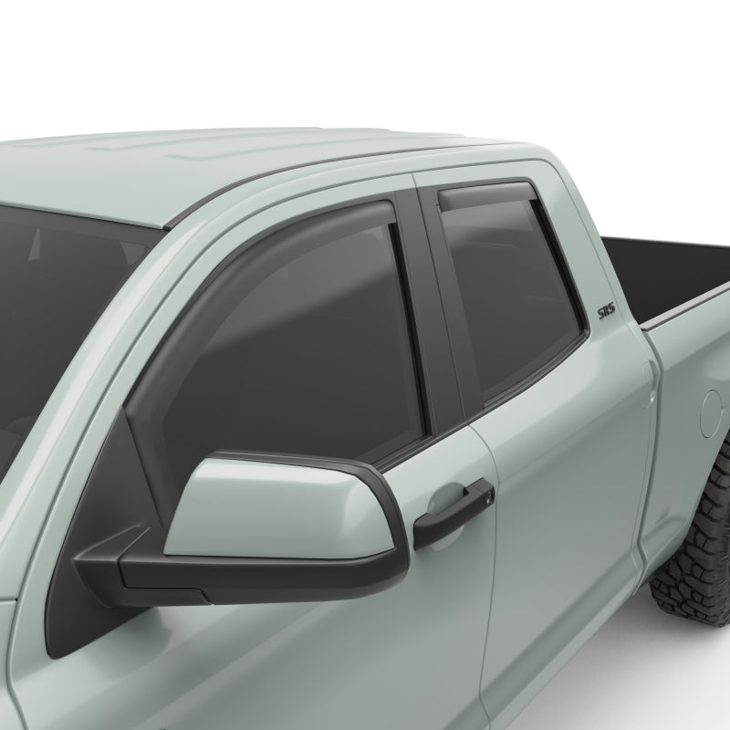 EGR 07-12 Toyota Tundra Crew Max In-Channel Window Visors - Set of 4 - Matte (575195) Wind Deflectors EGR