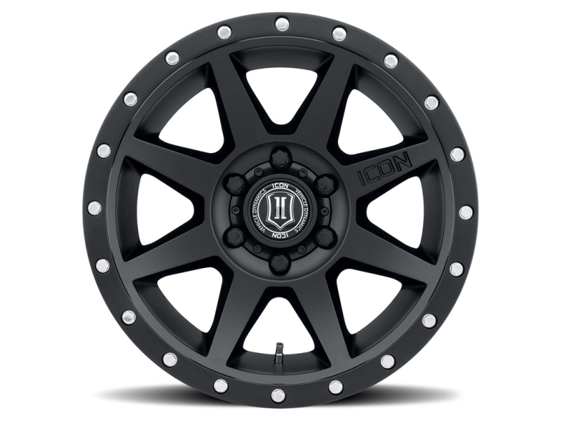 ICON Rebound 18x9 6x135 6mm Offset 5.25in BS 87.1mm Bore Satin Black Wheel Wheels - Cast ICON