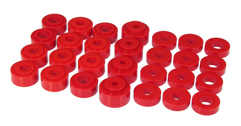 Prothane 68-72 GM Mid-Size Convert Body Mount - Red Bushing Kits Prothane