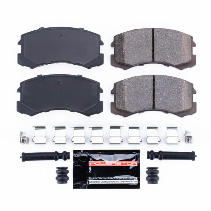 Power Stop 02-07 Mitsubishi Lancer Front Z23 Evolution Sport Brake Pads w/Hardware Brake Pads - Performance PowerStop