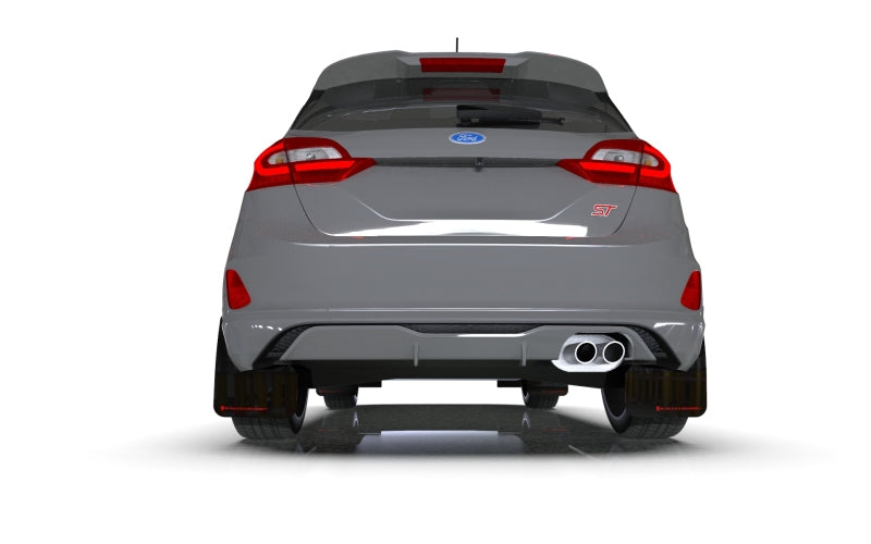 Rally Armor 18-23 Ford Fiesta ST MK8 Black UR Mud Flap w/Dark Grey Logo Mud Flaps Rally Armor