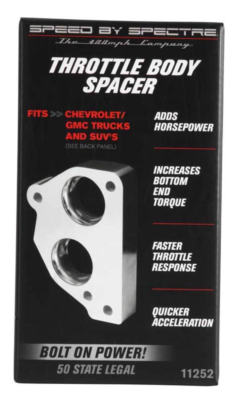 Spectre 86-95 GM 4.3L/5.0L/5.7L Throttle Body Injection Spacer Throttle Body Spacers Spectre