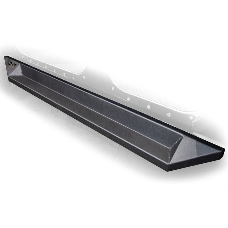 DV8 Offroad 07-18 Jeep Wrangler JK Plated Steel Rock Slider Steps - Matte Black (4 Door Only) Side Steps DV8 Offroad