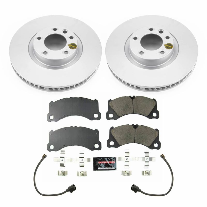 Power Stop 13-18 Porsche Cayenne Front Z23 Evolution Sport Coated Brake Kit Brake Kits - Performance D&S PowerStop