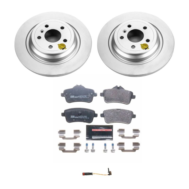 Power Stop 2016 Mercedes-Benz GLE300d Rear Euro-Stop Brake Kit Brake Kits - OE PowerStop
