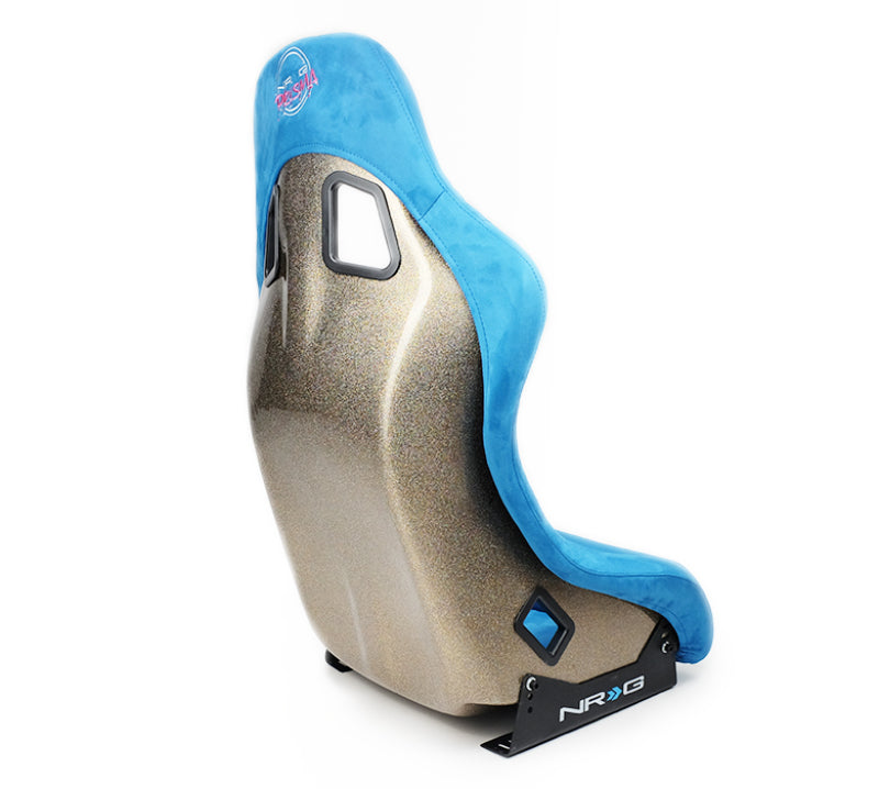 NRG FRP Bucket Seat ULTRA Edition - Medium (Blue Alcantara/Pearlized Back) Race Seats NRG