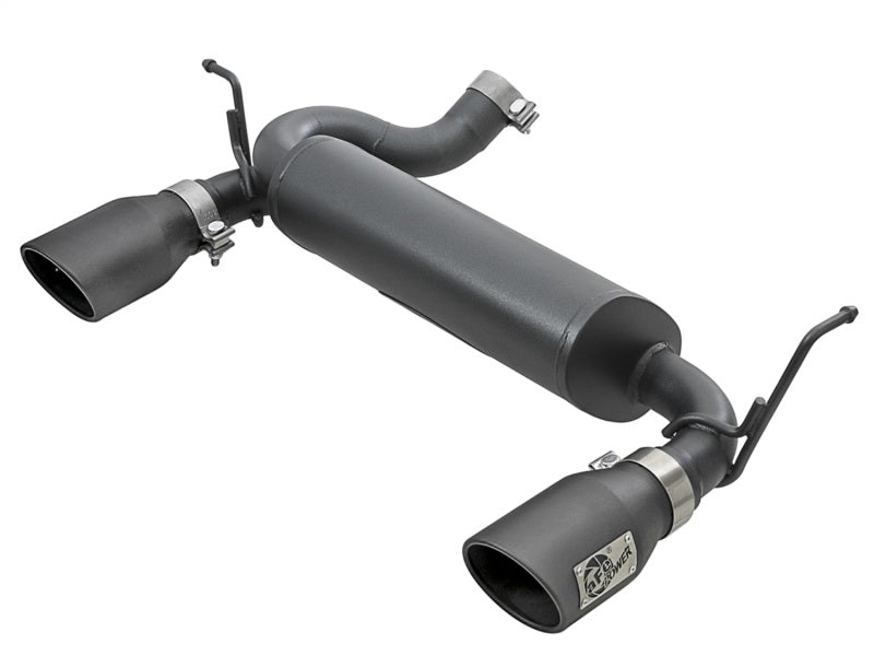 aFe Rebel Series 2.5in 409 SS Axle-Back Exhaust w/ Black Tips 2007+ Jeep Wrangler (JK) V6 3.6L/3.8L Axle Back aFe