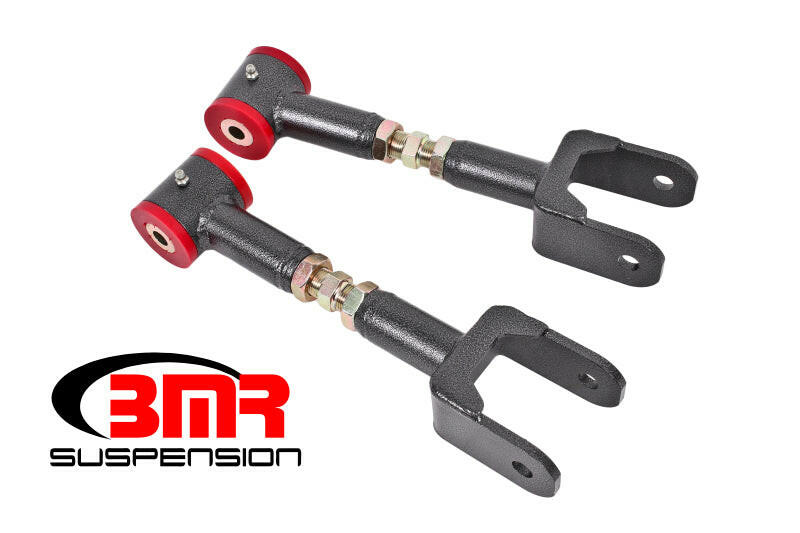 BMR 78-87 G-Body Upper Control Arms On-Car Adj. (Polyurethane) - Black Hammertone Control Arms BMR Suspension