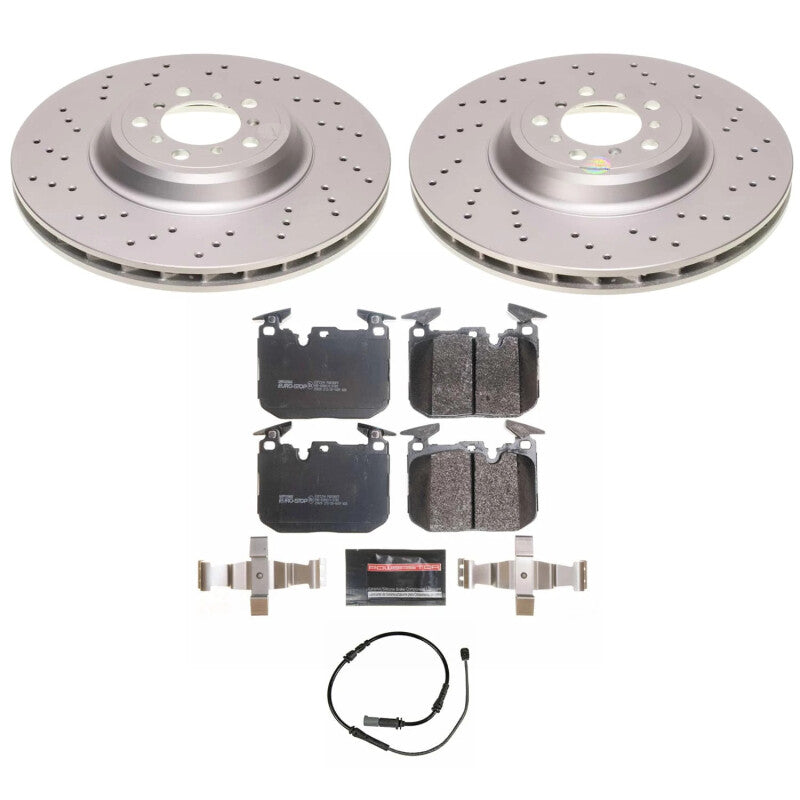 Power Stop 15-18 BMW M3 Front Eurostop Brake Kit Brake Kits - OE PowerStop