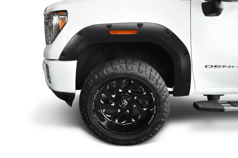 Bushwacker 20-21 GMC Sierra 2500/2500HD/3500HD (Excl. Dually) Pocket Style 4pc Flares - Blk Fender Flares Bushwacker