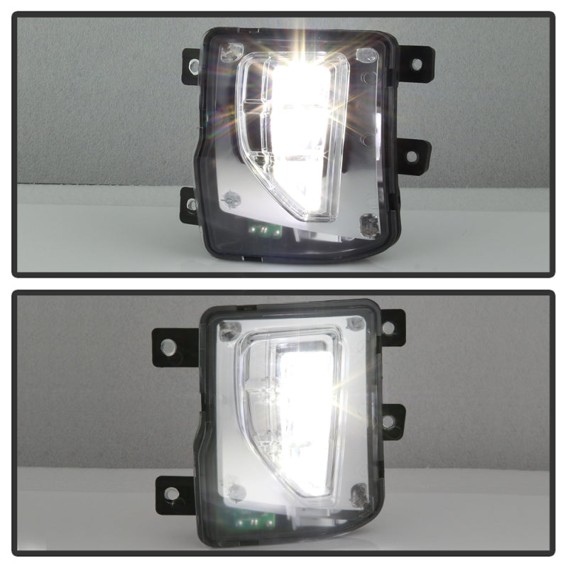 Spyder 16-18 Chevy Silverado 1500 OEM Style Full LED Fog Light w/Switch - Clear (FL-CSIL16-LED-C) Fog Lights SPYDER