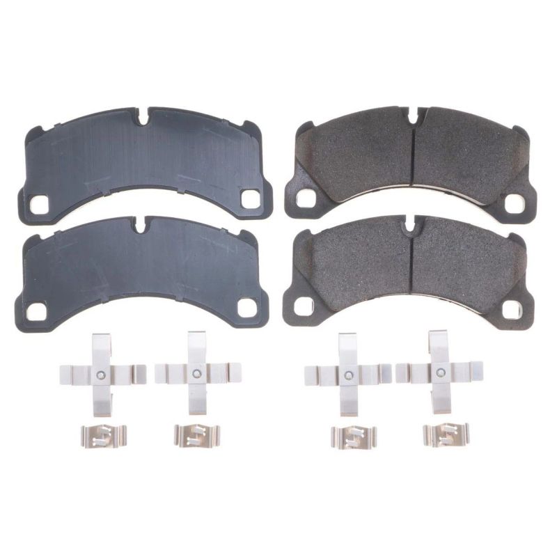 Power Stop 11-13 Porsche Cayenne Front Z17 Evolution Ceramic Brake Pads w/Hardware Brake Pads - OE PowerStop