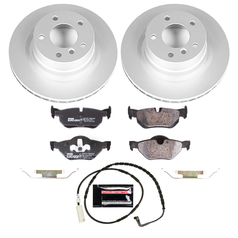 Power Stop 2006 BMW 325i Rear Euro-Stop Brake Kit Brake Kits - OE PowerStop