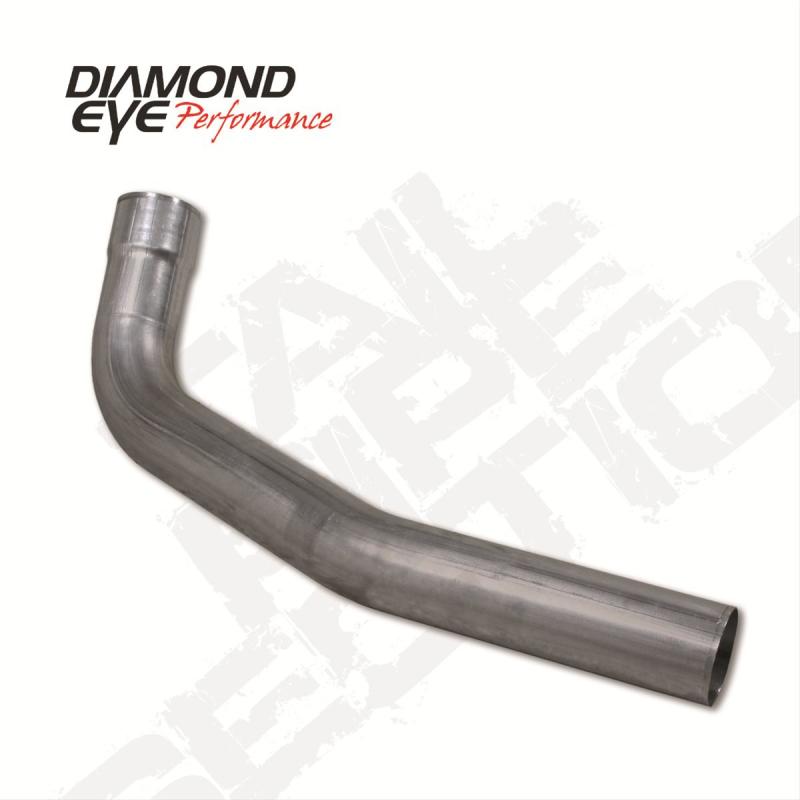 Diamond Eye Tail Pipe 4in 2ND SEC TURBO/CB SGL AL FORD 7.3L F250/350 94-03.5 CORS SS PART 161002 Tail Pipes Diamond Eye Performance