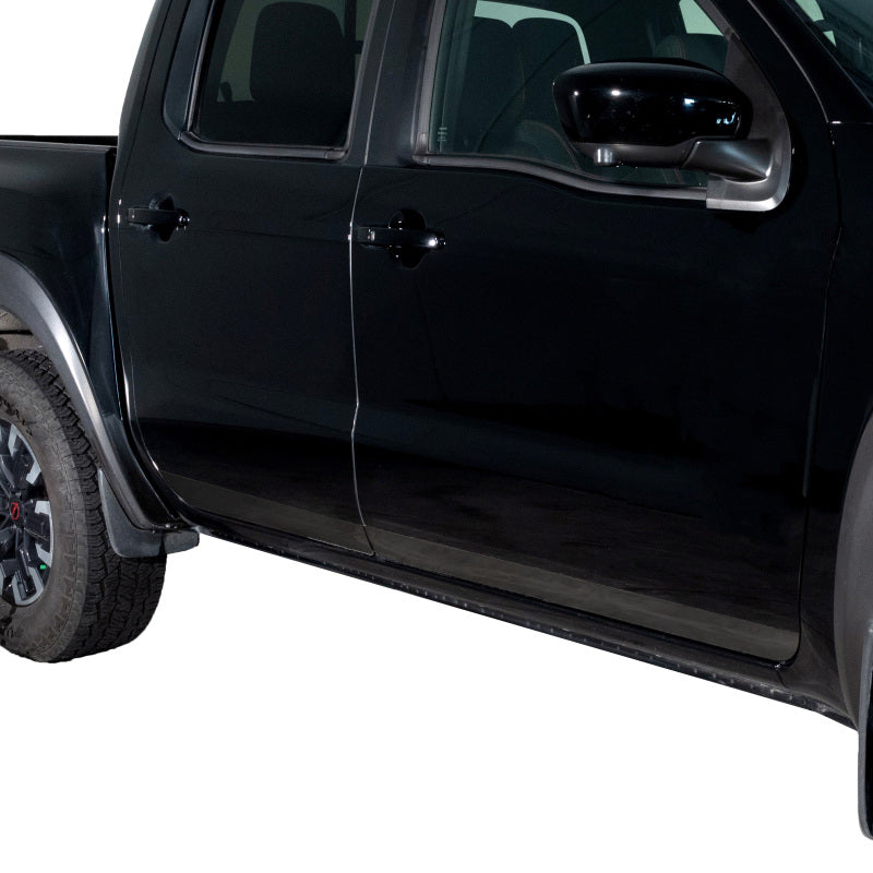 Putco 22-24 Nissan Frontier Crew Cab (3in Tall 4 Pcs) Black Platinum Rocker Panels Body Armor & Rock Rails Putco