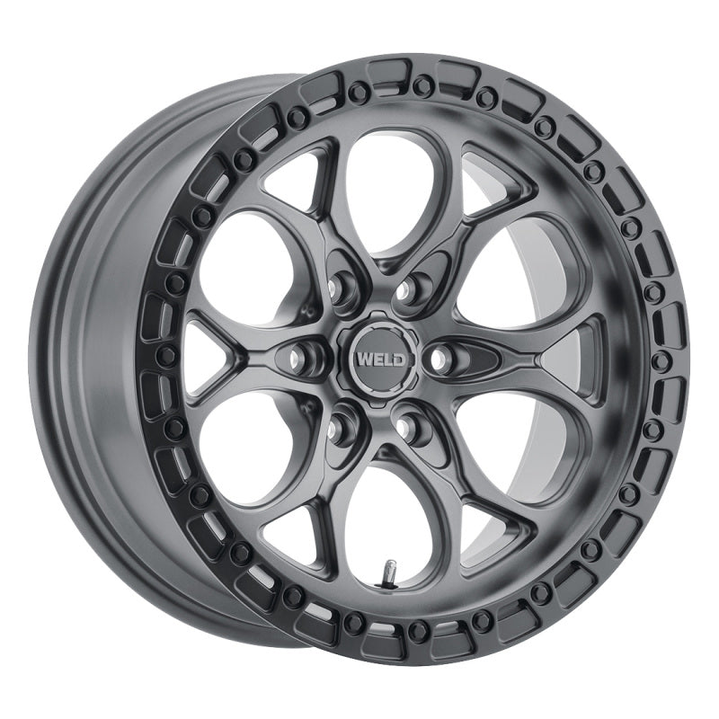 Weld Off-Road W107 20X12 Ledge 6X135 ET-44 BS4.75 Satin Gun / Black Ring 87.1 Wheels - Cast Weld