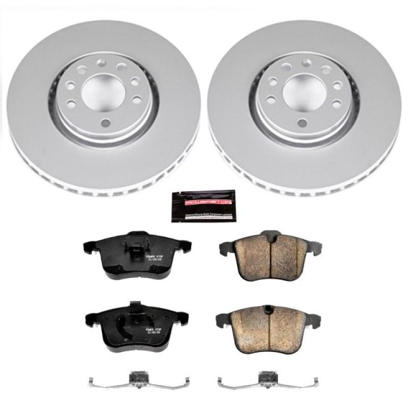 Power Stop 06-11 Saab 9-3 Front Z23 Evolution Sport Coated Brake Kit Brake Kits - Performance D&S PowerStop