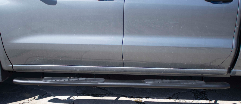 Fishbone Offroad 2019+ Chevrolet Silverado 1500 Double Cab Oval Side Steps - Black Textured Side Steps Fishbone Offroad