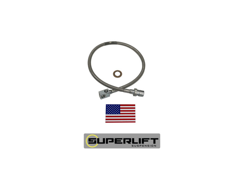 Superlift 71-87 GM Pickup/71-91 Blazer/Suburban w/ 8-12in Lift Kit (Single) Bullet Proof Brake Hose Brake Line Kits Superlift