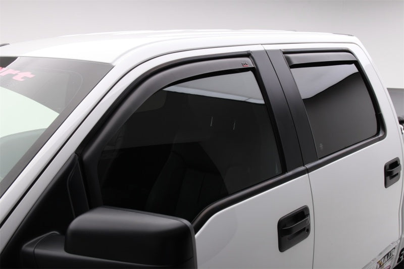EGR 15+ Ford F150 Super Cab In-Channel Window Visors - Set of 4 - Matte (573475) Wind Deflectors EGR