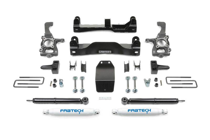 Fabtech 2014 Ford F150 4WD 4in Basic Sys w/Rr Perf Shks Lift Kits Fabtech