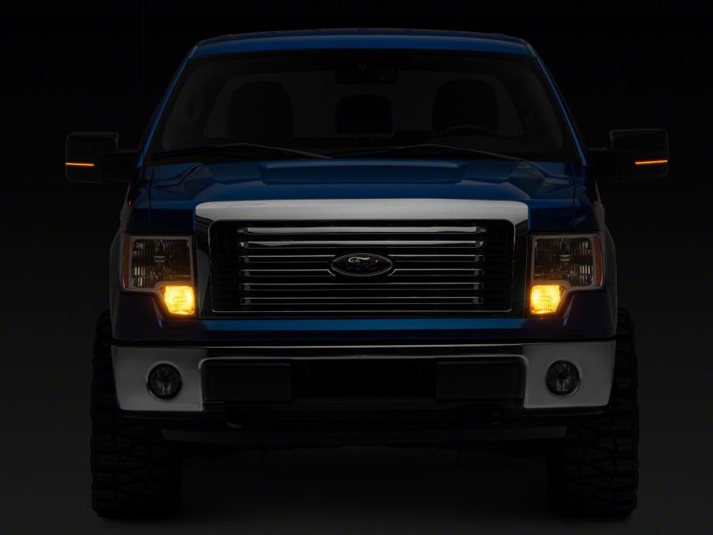 Raxiom 09-14 Ford F-150 Axial Series Sequential LED Mirror Mounted Turn Signals- Smoked Side Mirrors Raxiom