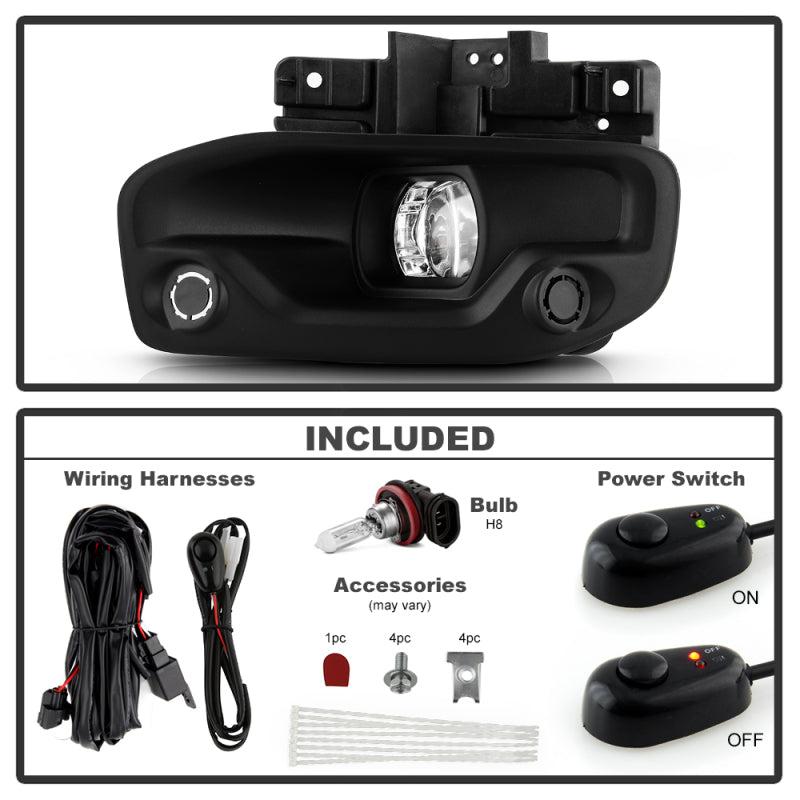 Spyder 19-22 Dodge Ram 2500/3500 Halogen Only OEM Style Fog Lights w/Universal Switch Fog Lights SPYDER