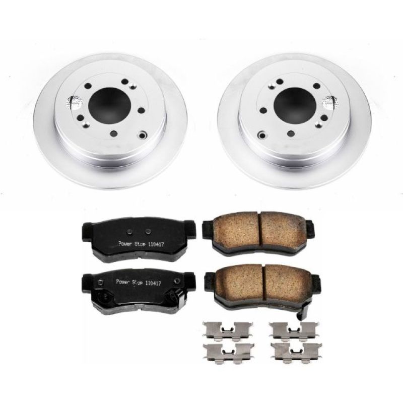 Power Stop 06-09 Hyundai Azera Rear Z17 Evolution Geomet Coated Brake Kit Brake Kits - Performance Blank PowerStop