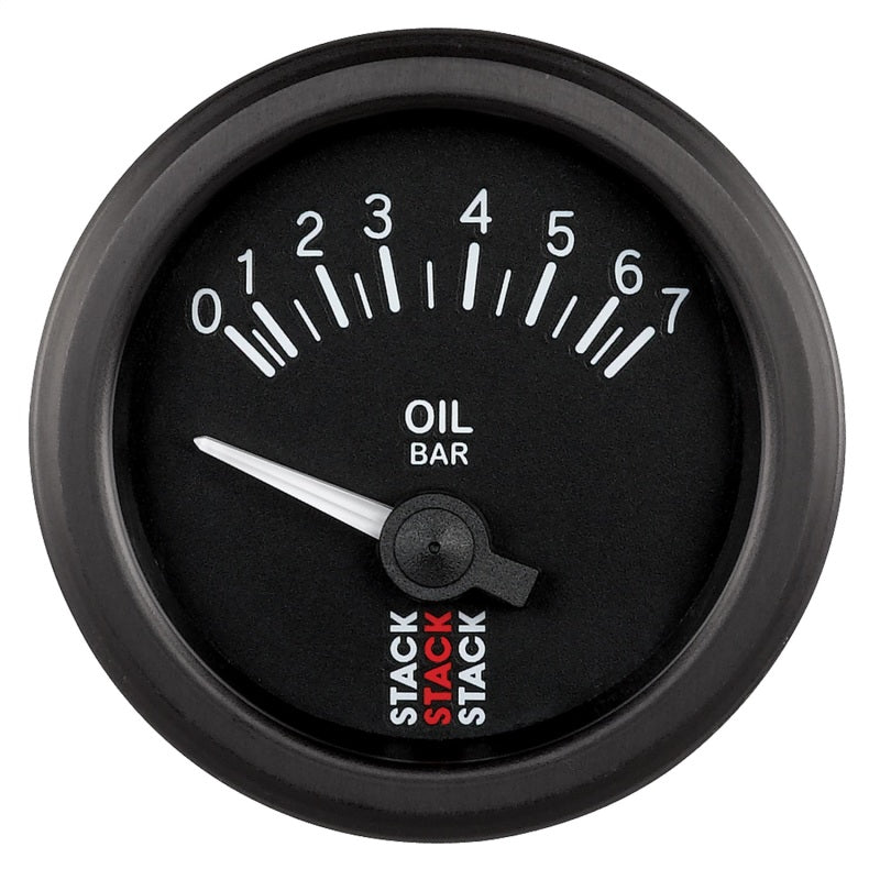 Autometer Stack 52mm 0-7 Bar M10 (M) Electric Oil Pressure Gauge - Black Gauges AutoMeter
