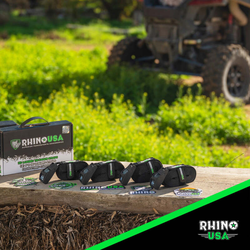 Rhino USA Lashing Straps 1In X 12Ft - Set Of 4 Tow Straps Rhino USA