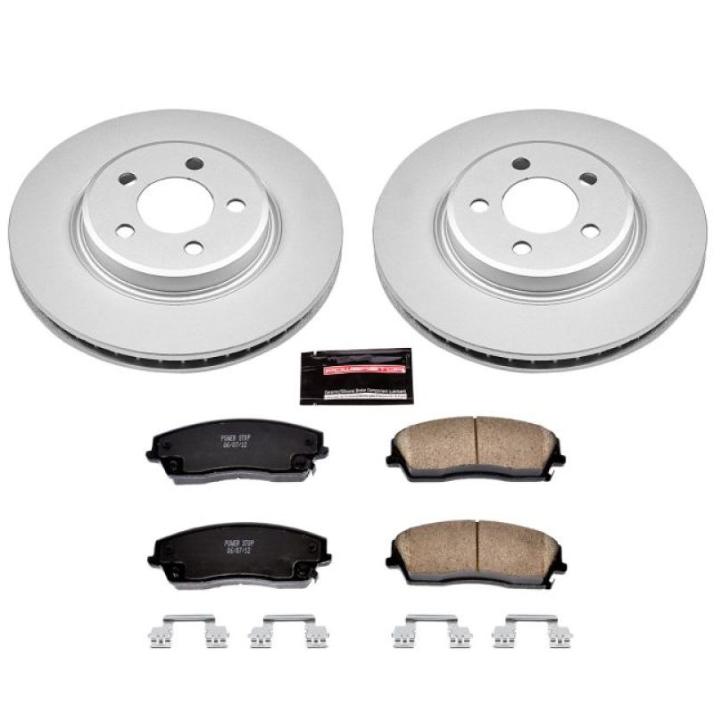 Power Stop 05-19 Chrysler 300 Front Z17 Evolution Geomet Coated Brake Kit Brake Kits - Performance Blank PowerStop
