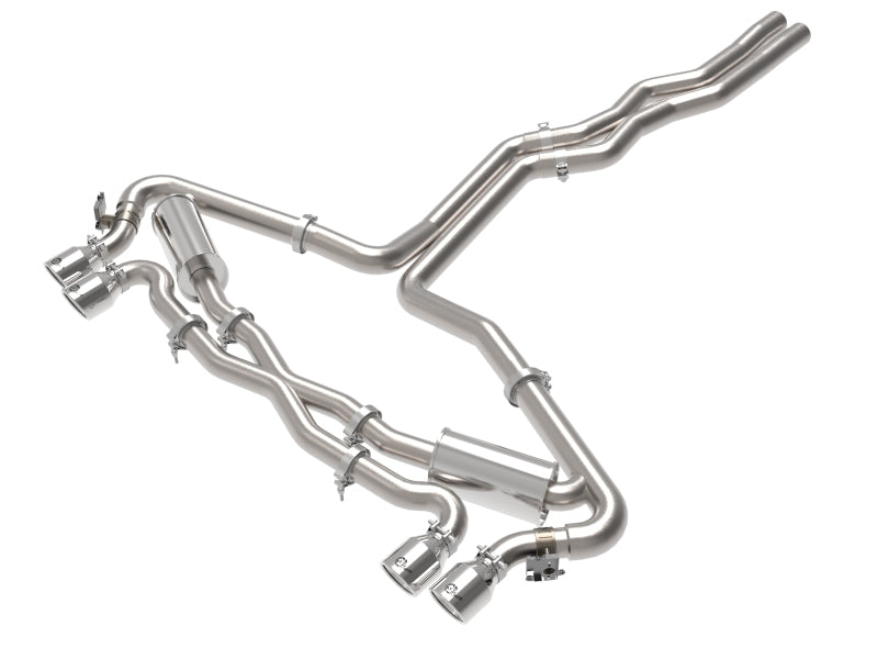 aFe 20-22 Audi RS6 Avant V8 4L(tt) MACH Force-Xp 3in to 2.5in 304 SS Cat-Back Exhaust w/Polished Tip Catback aFe