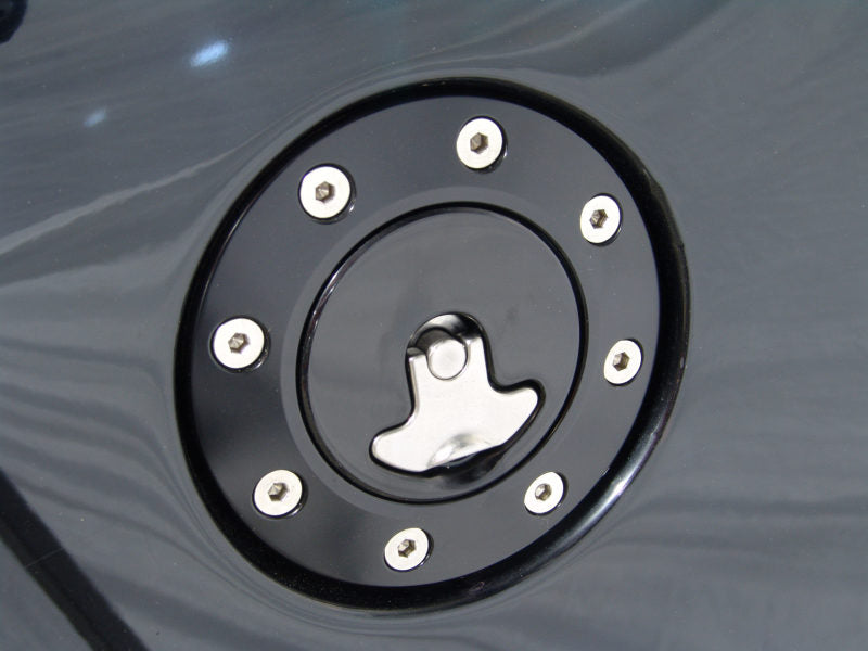Ridetech Universal Locking Gas Cap (Black Anodized) Fuel Caps Ridetech