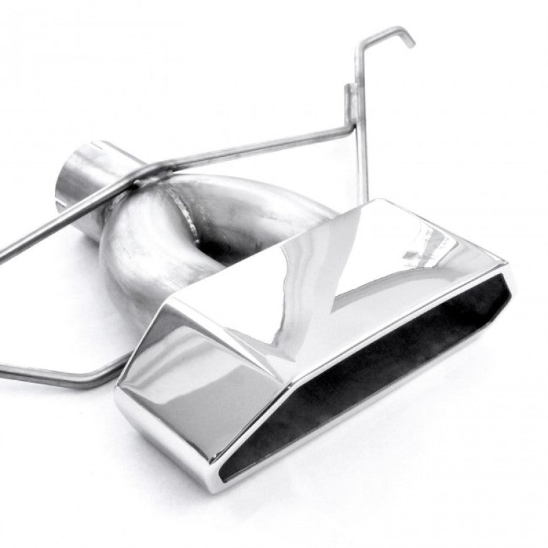 Stainless Works 2013-18 Ford Focus ST 3in Catback Vintage Round Muffler Wide Tip Headers & Manifolds Stainless Works