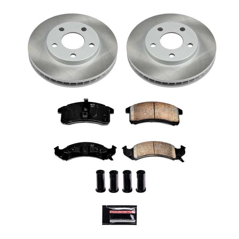 Power Stop 92-93 Pontiac Trans Sport Front Semi-Coated Rotor Kit Brake Kits - Performance Blank PowerStop