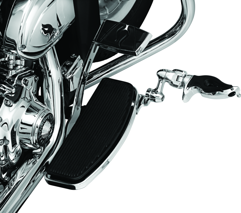 Kuryakyn Flamin Peg With Male Mount Adapter Chrome Footpegs Kuryakyn