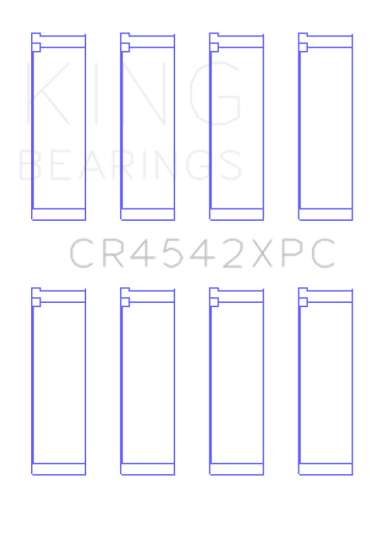 King Engine Bearings Honda K-Series pMaxKote Performance Rod Bearing Set - Size +.026mm Bearings King Engine Bearings